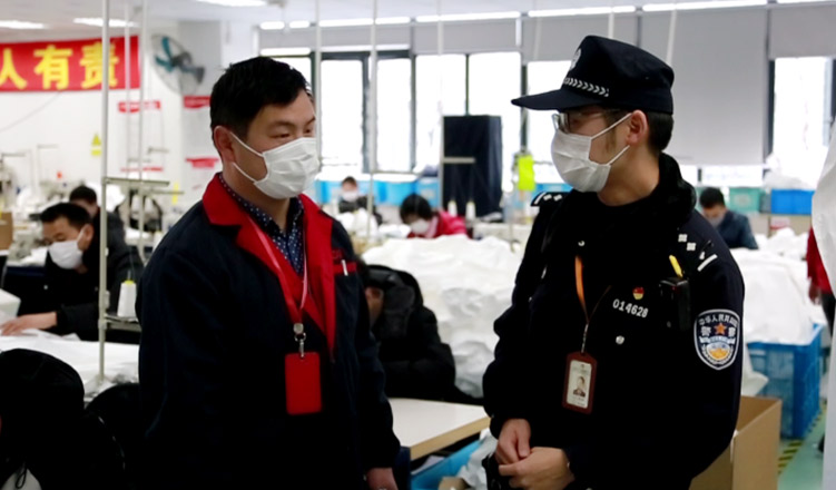 滬警方主動對接我司，保障誠格一次性防護(hù)服安全生產(chǎn)